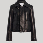 Black leather jacket
