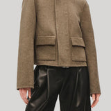 Brandon Maxwell | The Remi Jacket in Truffle