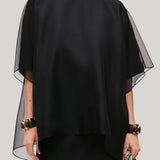 Brandon Maxwell | The Cali Blouse with Tie in Black