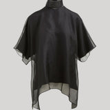Brandon Maxwell | The Cali Blouse with Tie in Black