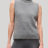 Brandon Maxwell | The Bruno Sleeveless Vest in Heather Grey