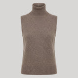 Brandon Maxwell | The Bruno Sleeveless Vest in Truffle