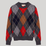 Argyle crrewneck