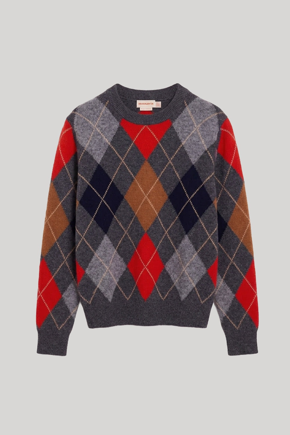 Argyle crrewneck