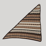 Fair isle triangle scarf