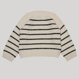 Begg X Co | Deauville Sweater in White Black Navy