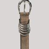 Déhanche | Hollyhock Suede in Dark Grey Suede & Silver