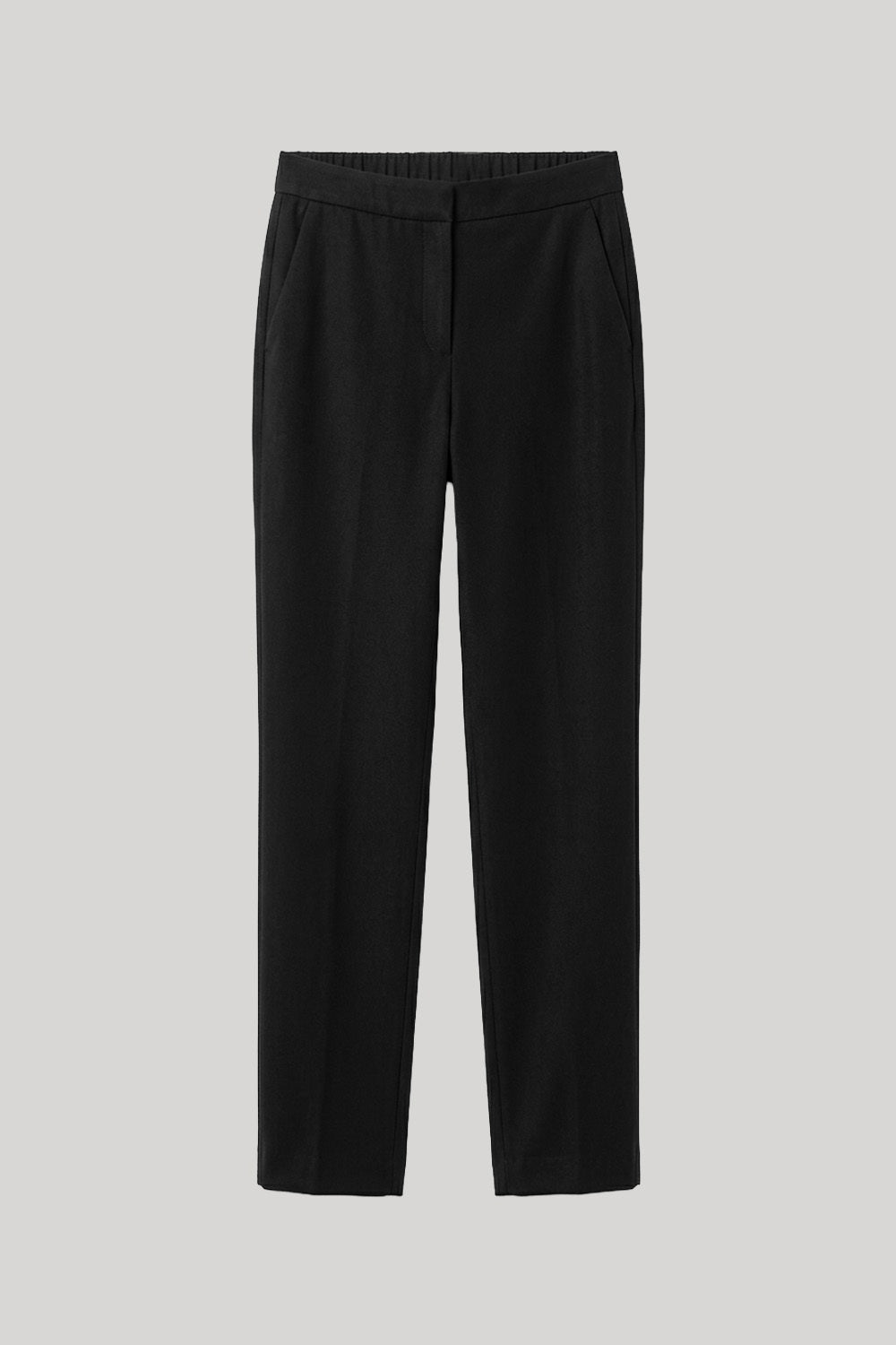 Black straight leg trouser