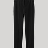 Black straight leg trouser