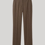 Brown straight leg trouser