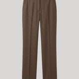 Brown straight leg trouser