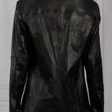 Maria McManus | Pleat Pocket Leather Shirt