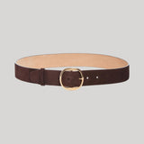 Gabriela Hearst | Elster Buckle Belt in Dark Brown