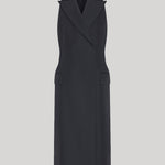 Black tuxedo style dress