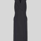 Black tuxedo style dress
