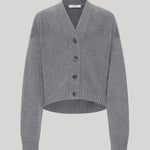 Grey knit cardigan