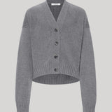 Grey knit cardigan