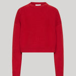 Red crewneck sweater