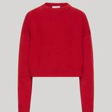 Red crewneck sweater