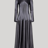 Long sleeve grey dress