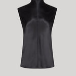 Black sleeveless top