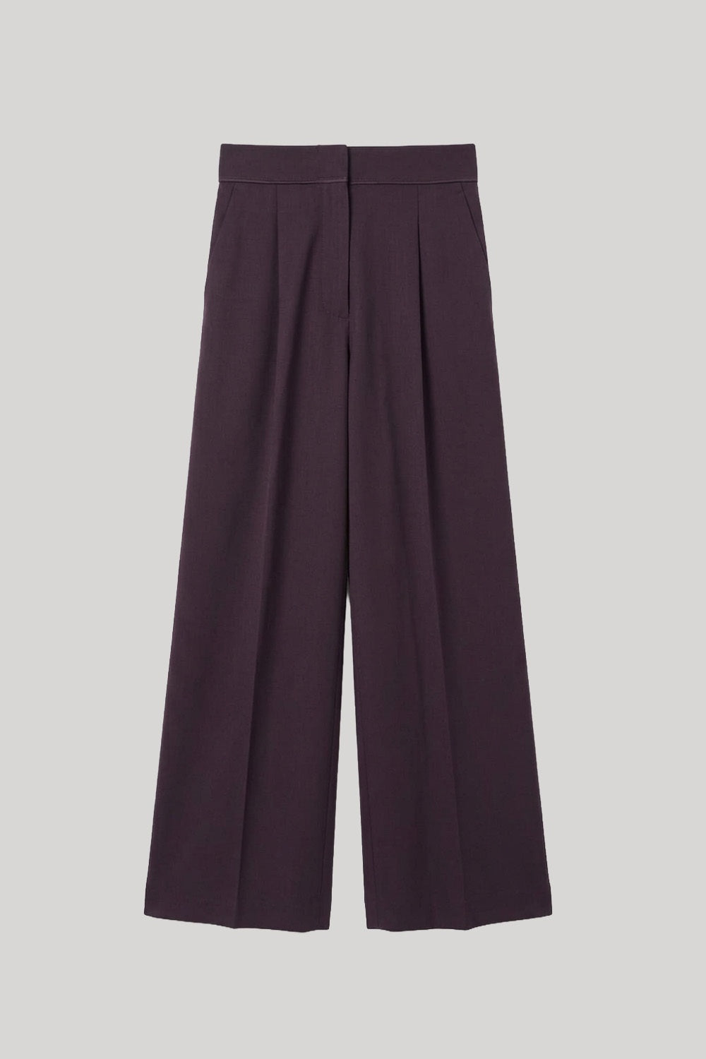 Burgundy trousers