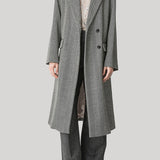 Forte Forte | Wool Coat with Chevron Patterning
