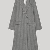 Forte Forte | Wool Coat with Chevron Patterning