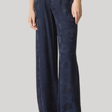 Forte Forte | Fluid Jacquard Bouquet Trousers in Notte