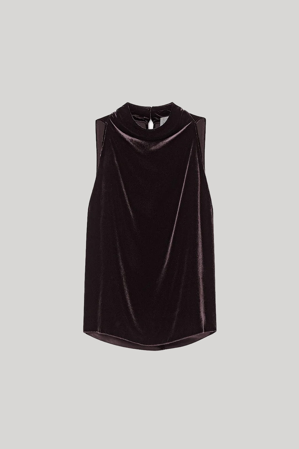 Brown velvet top