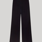 Navy velvet trousers