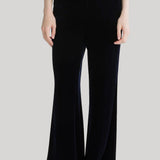 Navy velvet trousers