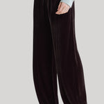 Brown velvet trousers