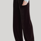 Brown velvet trousers
