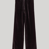 Brown velvet trousers