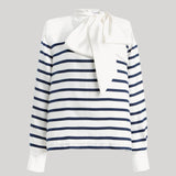 Francoise | Johanna Blouse in Stripe Navy