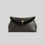 Toteme | Shearling T-Lock Clutch