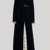 Gabriela Hearst | Dee Coat in Black Double-face Recycled Cashmere