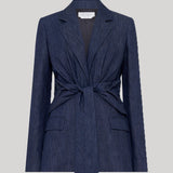 Gabriela Hearst | Grant Knotted Blazer in Denim