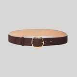 Gabriela Hearst | Elster Belt in Dark Brown Suede