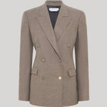 Light brown double breasted blazer