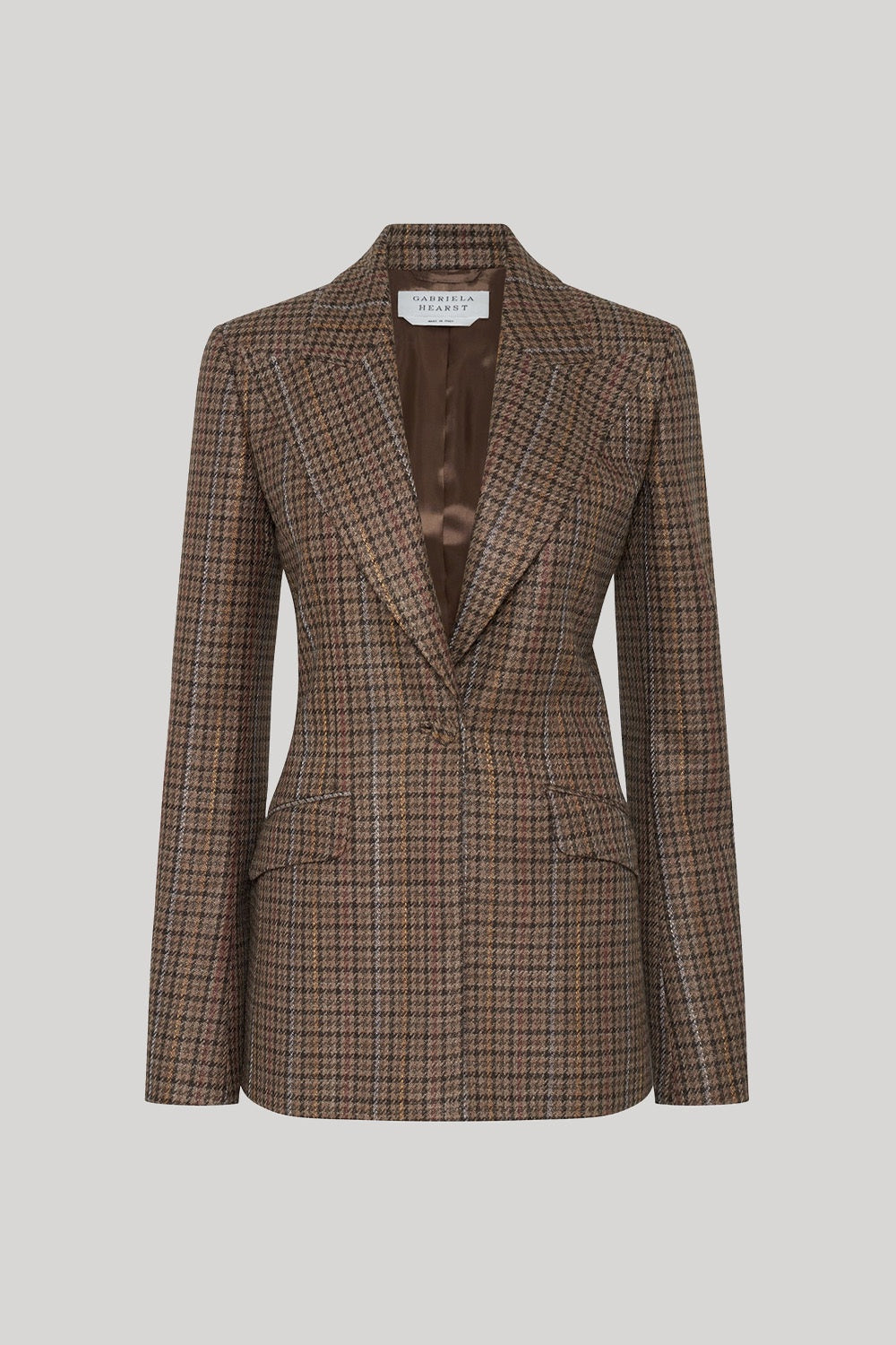 Brown check blazer