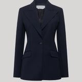 Gabriela Hearst | Leiva Blazer in Dark Navy Sportswear Wool