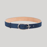 Gabriela Hearst | Link Buckle Belt in Navy Suede