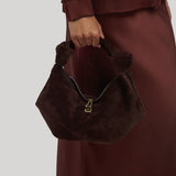 Gabriela Hearst | Mini Antonia Bag in Dark Brown Suede