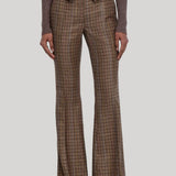 Gabriela Hearst | Rhein Pant in Camel Multi Wool Silk Houndstooth