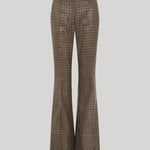 Brown houndstooth trousers