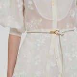 Gabriela Hearst | Rope Braided Belt in Ivory Nappa Leather