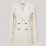 Gabriela Hearst | Stephanie Blazer in Ivory Sportswear Wool