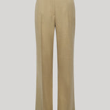 Gabriela Hearst | Vesta Flare Pant in Hay Virgin Wool Silk with Linen